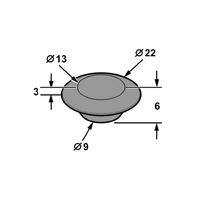 GROMMET BLIND 13.5MM