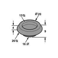 GROMMET BLIND 16.5MM 5/8'