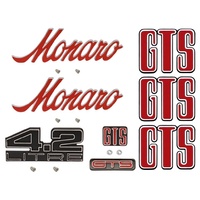 Badge Kit HJ Holden Monaro GTS 253 (Red