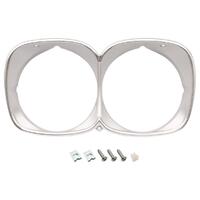 HEADLIGHT RIM TWIN HQ PREMIER & LS (SILV