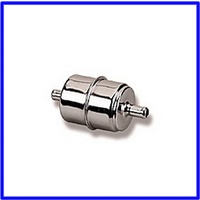 FUEL FILTER INLINE CHROME GENUINE HOLLEY BRAND 3/8'