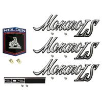 Badge Kit HQ Holden Monaro LS 202