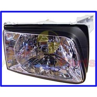 HEADLAMP 2000 TO 2003 TF RODEO CRYSTAL TYPE CLEAR LENS RIGHT HAND SUIT PLASTIC FRONT BUMPER