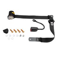 SEAT BELT INERTIA HOLDEN FX - HZ SED WAG LC-UC FORD XA XB XC BUCKET FRONT Seat Belt Black 90/90 Inertia 400mm Stalk