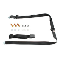 Seat Belt Lap Sash Short Black (Adjustable Web Stalk) Holden / Ford - K2257S