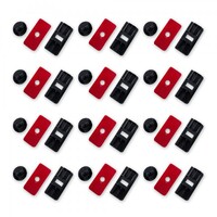 AUNGER Louvre Lock Kit of 12 (Plastic Lock set of 3)