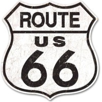 Sign-Large-Route 66 Cut to Shape