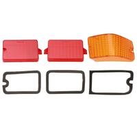 LENS TAILLIGHT STOP INDICATOR & GASKETS LJ TORANA RIGHT HAND REAR ( 3 LENS )