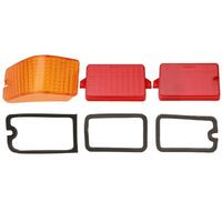 LENS TAILLIGHT STOP INDICATOR & GASKETS LJ LEFT HAND REAR ( 3 LENS)