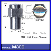 MAG NUT AND WASHER 12MM X 1.5 COMMODORE