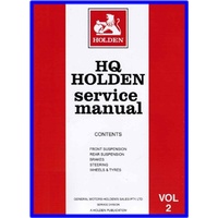 WORKSHOP MANUAL HQ VOLUME 2
