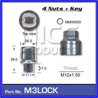 MAG WHEEL LOCK NUT SET 12 X 1.5 RH SUITS COMMODORE