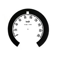 DECAL METRIC SPEEDO CONVERSION FB EK HOL