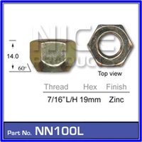 WHEEL NUT LEFT HAND THREAD 7/16 UNF VALIANT CHRYSLER