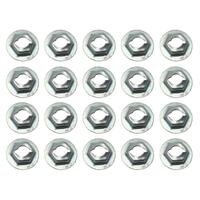 SPEED NUTS 1/4' STUD 7/16' HEX 11/16' WASHER 20PCS