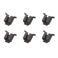 CLIPS LETTERS AND BADGES PUSH IN CLIP PUSH IN SQUARE 1/8' STUD .16 LONG OPENING (6 PIECES)