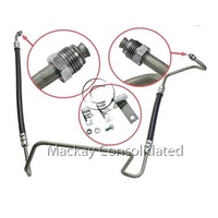 POWER STEERING HOSE VL COMMODORE 6 CYLINDER Pressure - Pump To Rack - Suits T Series Pump With Front Pressure Outlet