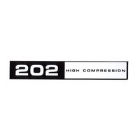 '202 HIGH COMPRESSION' ROCKER COVER DECA