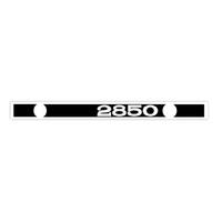 DECAL ROCKER COVER 2850 TORANA