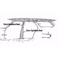 SEAL DOOR APERTURE PINCHWELD ZEPHYR / ZODIAC MK3