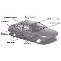 SEAL DOOR LASER KA / KB 5 DR HATCH 81 TO 85 = DS0021