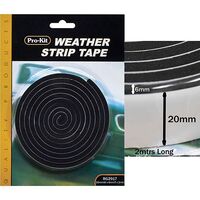 WEATHERSTRIP TAPE 20MM X 6M