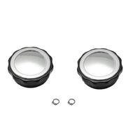 SEAT RECLINER ADJUSTER KNOB HK HT HG CHROME (PAIR)