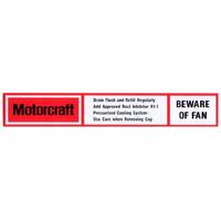 DECAL RADIATOR SUPPORT PANEL XC ZH