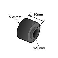 BUSH SHOCKER & SWAY BAR STEPPED MOST MODELS 25mm x 20mm x 10mm ID
