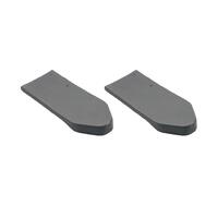 SEAT BELT TOP COVERS LARGE GREY FORD/HOLDEN PAIR