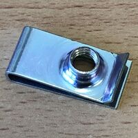 JNUT M6 1.0mm Thread Pitch  Length: 27mm  Width: 12.7mm  Edge To Hole Centre: 16.5mm  Panel Range: 1.0mm  3.5mm