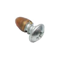 SCREW PAN HD 8G - 18 X 5/16' CR ZP AB WAX COAT TAP
