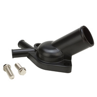 Aluminium Thermostat Housing Water Neck Black For Holden Commodore V8 Dual Outlet