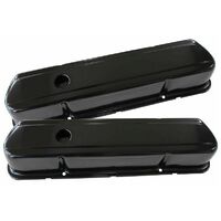 ROCKER COVER BLACK PLAIN TALL 253 308 HOLDEN PAIR