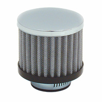 Breather Cap Clamp On 1 3/8 Inch ID with shield - white element