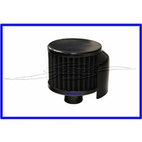 Breather Cap Push On with Shield Black E