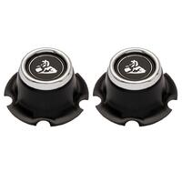 WHEEL CENTRE CAP (BLACK) TORANA LJ (PAIR