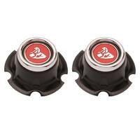 WHEEL CENTRE CAP (RED) TORANA LC (PAIR)