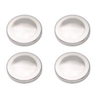 NLA - 1 SET LEFT WHEEL CAP SET LJ ORIGINAL GLOBE MAGS (4)