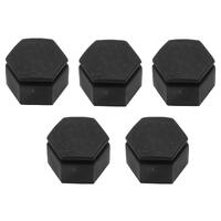WHEEL CAP NUT COVER SET PLASTIC BLACK VE
