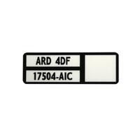 Wiper Motor Decal (Preslite System) XB ZG