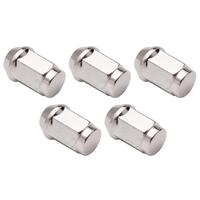 Wheel Nut Set Ford 1/2' Chrome Bulge (5)