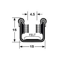 BAILEY CHANNEL 2.44 METRE LENGTH FLEX. WITH FLEX CHROME EDGE