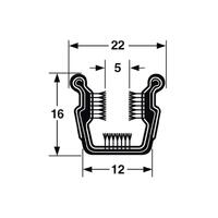 BAILEY CHANNEL 2.44 MTR LTH FLEX WTH CHR