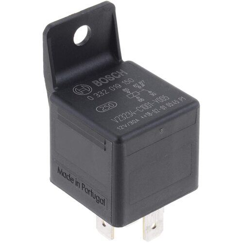 RELAY 12V 30 AMP 5 PIN WITH FIXED BRACKET