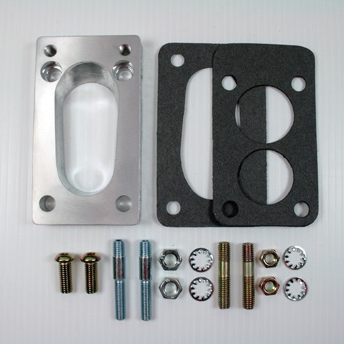 CARBURETTOR ADAPTOR 32/36 DGV WEBER AND 180 HOLLEY TO GEMINI DATSUN TOYOTA 80 X 43mm