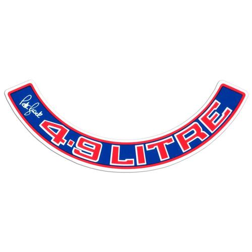 4.9 Air Cleaner Brock Decal