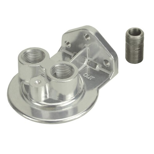 remote oil filter adaptor Vertical suit Z9 Ryco Oil or Z169A Ryco Fuel 3/4 -16 Nipple with 1/2 Npt Ports