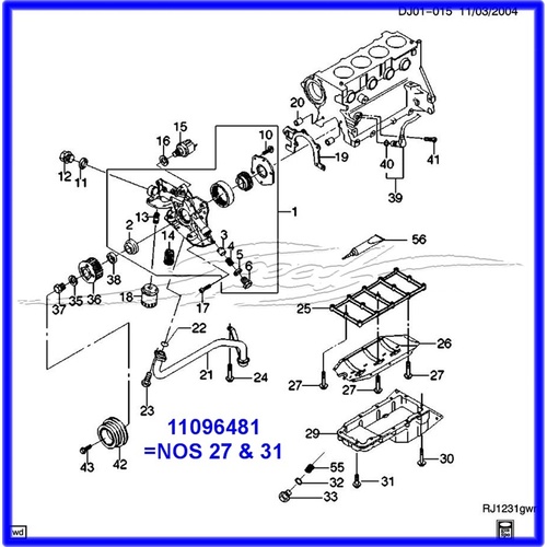 SUMP OIL PAN BOLT
