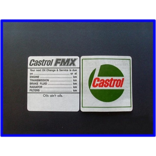 Castrol FMX Serv Label
